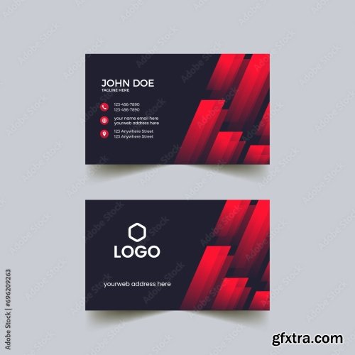 Modern Business Card Print Templates 6xAI