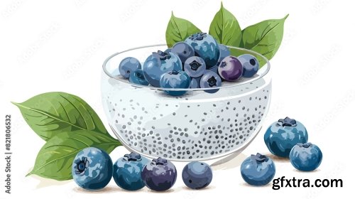 Fresh Ripe Blueberry 6xAI