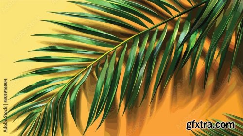 Fresh Tropical Palm Leaf 6xAI