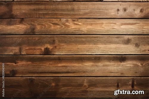 Empty Natural Brown Wooden Background 6xAI