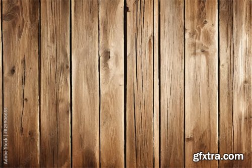 Empty Natural Brown Wooden Background 6xAI