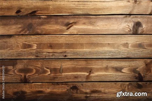 Empty Natural Brown Wooden Background 6xAI