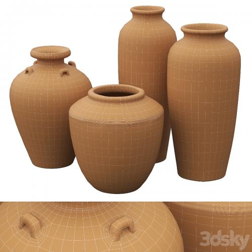 Tall ceramic vases