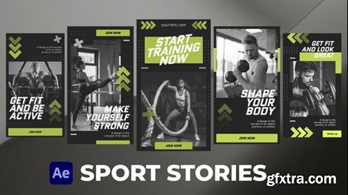 Videohive Sport Stories for After Effects 52415865