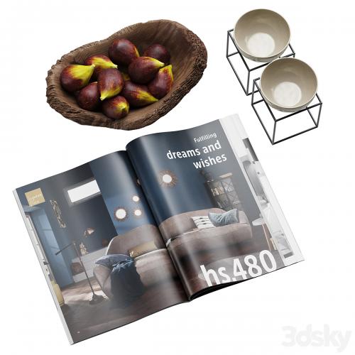 Coffee Table Accessories Magazine Fig Bowl Plate