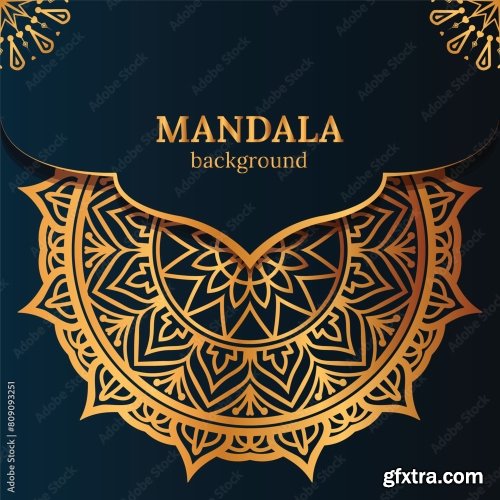 Luxury Mandala Background 25xAI