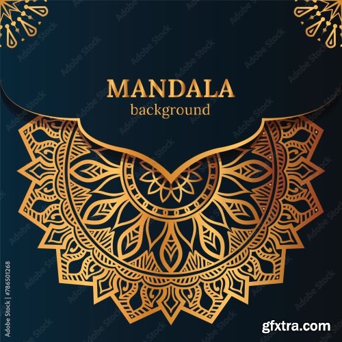 Luxury Mandala Background 25xAI