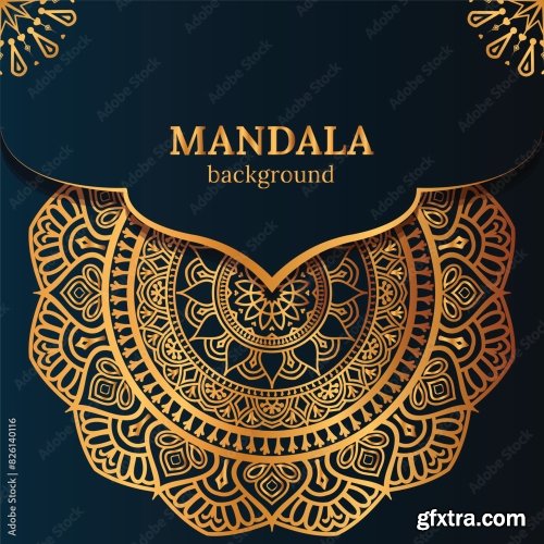 Luxury Mandala Background 25xAI