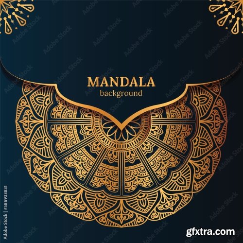 Luxury Mandala Background 25xAI