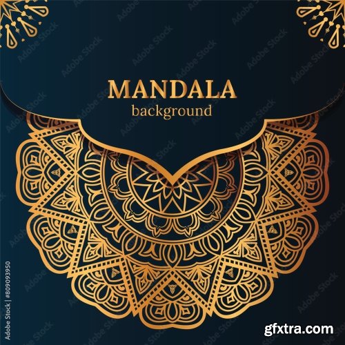 Luxury Mandala Background 25xAI