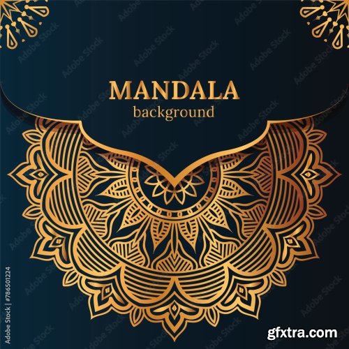 Luxury Mandala Background 25xAI