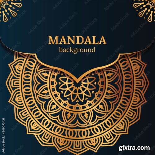 Luxury Mandala Background 25xAI