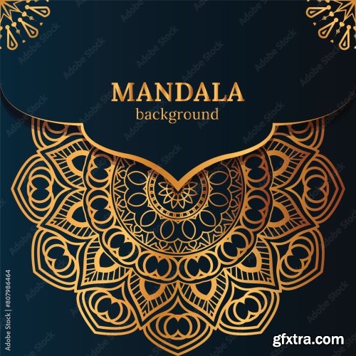 Luxury Mandala Background 25xAI