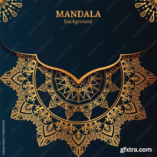 Luxury Mandala Background 25xAI