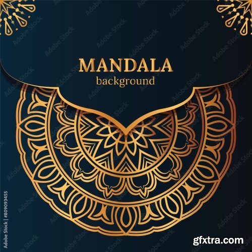 Luxury Mandala Background 25xAI