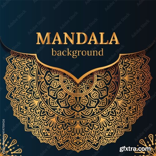 Luxury Mandala Background 25xAI