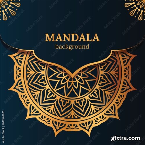 Luxury Mandala Background 25xAI