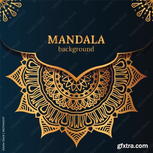 Luxury Mandala Background 25xAI