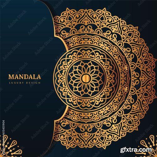 Luxury Mandala Background 25xAI