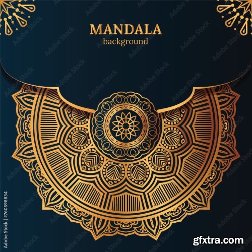 Luxury Mandala Background 25xAI