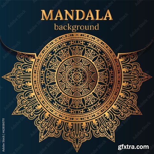 Luxury Mandala Background 25xAI