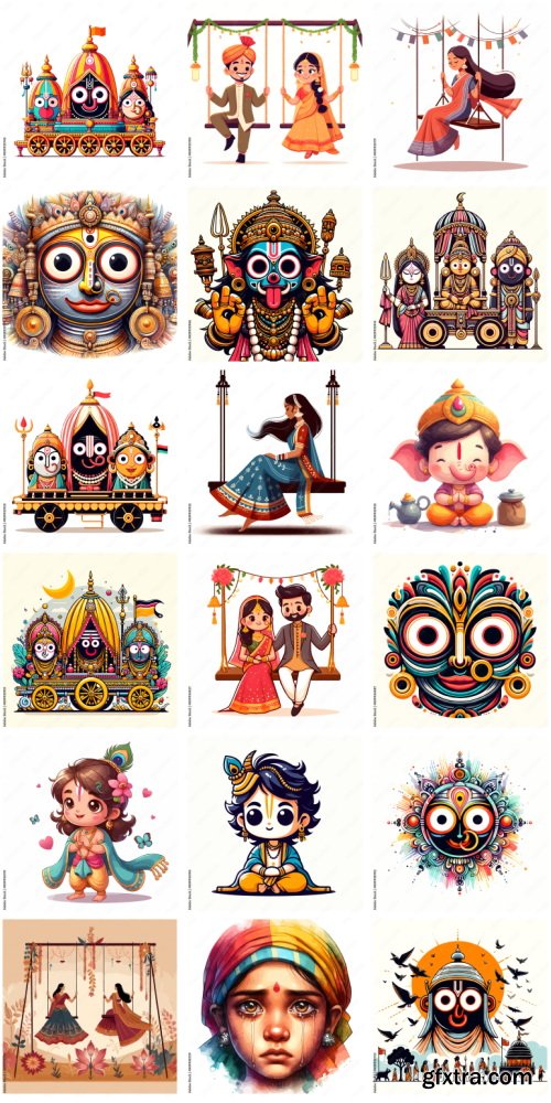 Amazing Vector, Collection of Everything About India 1184xAI