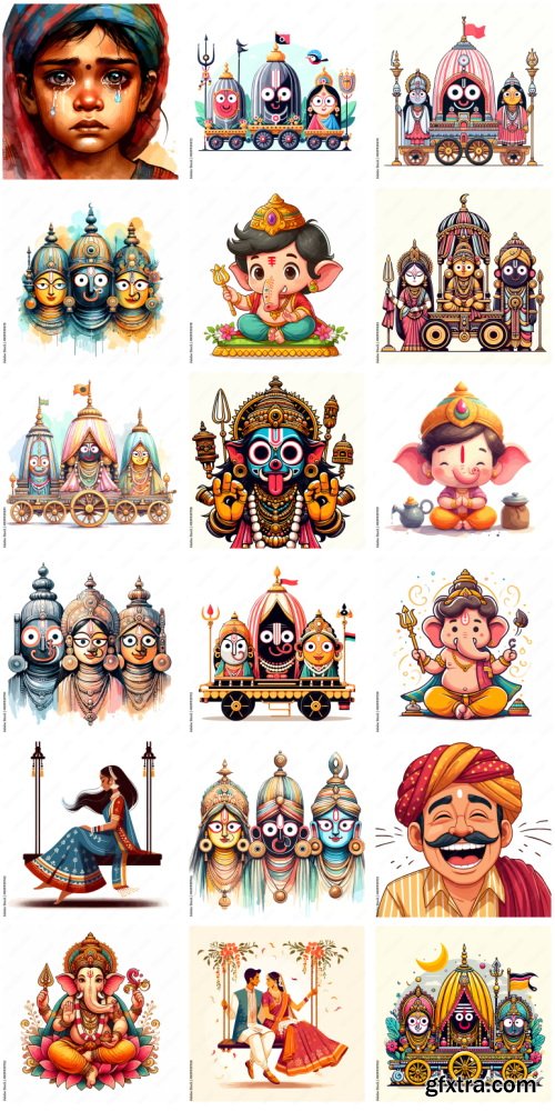 Amazing Vector, Collection of Everything About India 1184xAI