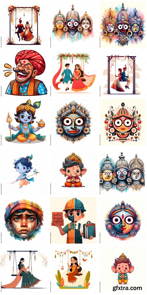 Amazing Vector, Collection of Everything About India 1184xAI