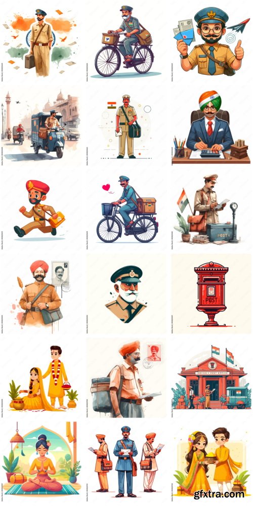 Amazing Vector, Collection of Everything About India 1184xAI