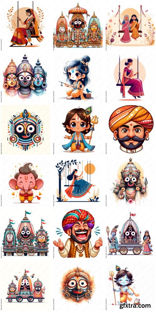 Amazing Vector, Collection of Everything About India 1184xAI