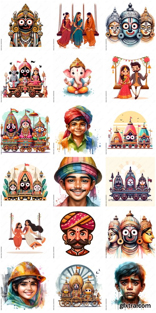 Amazing Vector, Collection of Everything About India 1184xAI