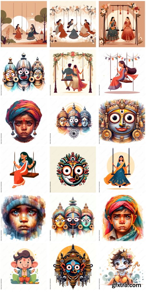 Amazing Vector, Collection of Everything About India 1184xAI