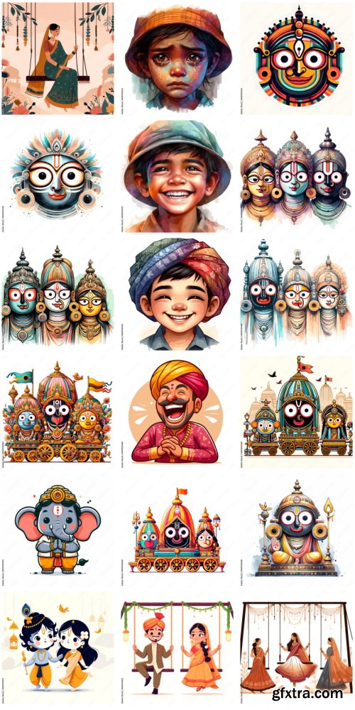 Amazing Vector, Collection of Everything About India 1184xAI