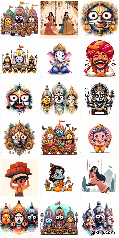 Amazing Vector, Collection of Everything About India 1184xAI