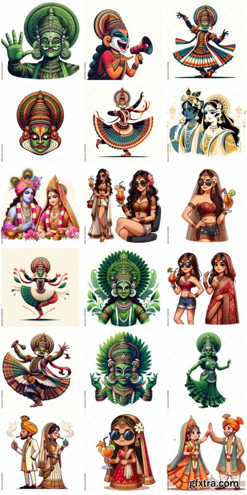 Amazing Vector, Collection of Everything About India 1184xAI