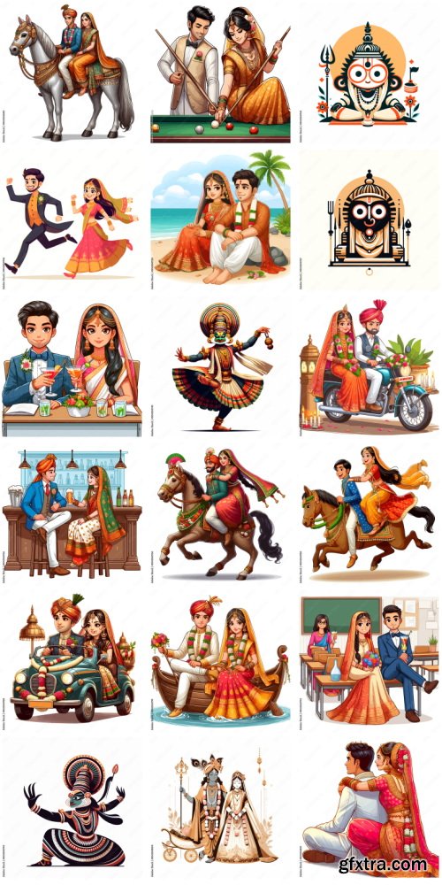 Amazing Vector, Collection of Everything About India 1184xAI