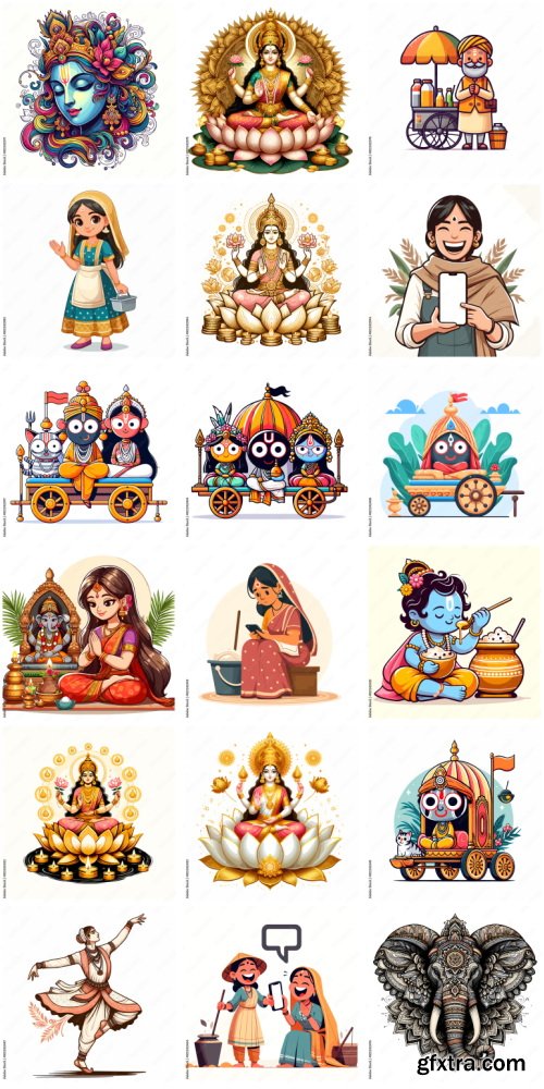 Amazing Vector, Collection of Everything About India 1184xAI