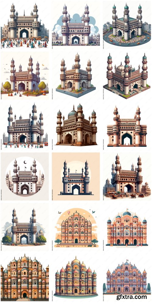 Amazing Vector, Collection of Everything About India 1184xAI