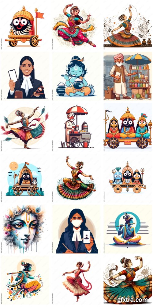 Amazing Vector, Collection of Everything About India 1184xAI