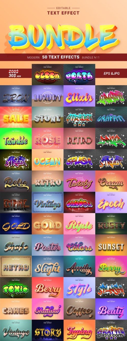 50 Pro Text Effects Collection