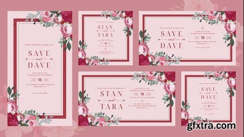 Videohive Bouquet Wedding Invitation 52444571