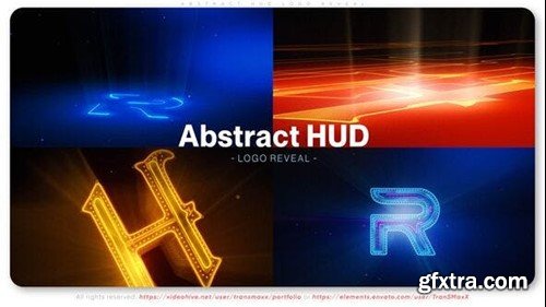 Videohive Abstract HUD Logo Reveal 52453383