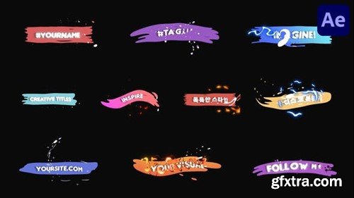 Videohive Energy Splats Titles for After Effects 52453335