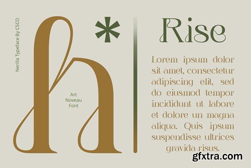 Nerilla – Art Nouveau Font 7LVKYG6