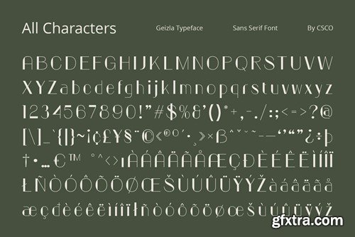 Geizla – Modern Sans Serif W3CQZBR