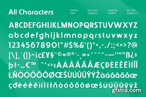 Gerline – Contemporary Sans XCXS7NW