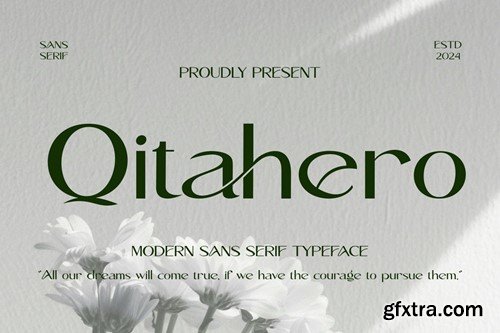 Qitahero - Modern Sans-Serif Typeface BEM2MXJ