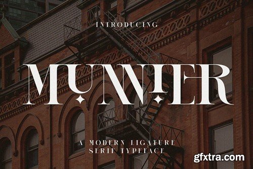 MUNNIER Modern Ligature Serif UWAPRLZ