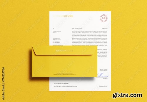 Corporate Stationary Minimal Mockup Template 1 12xPSD