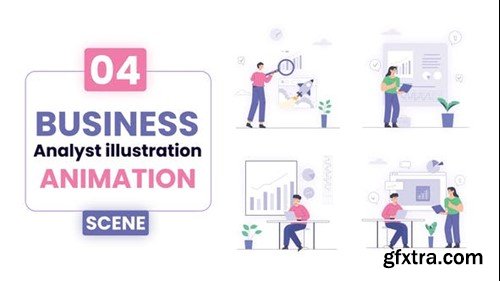 Videohive Business Analytics Illustration Scene 52460430